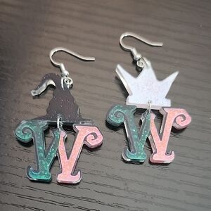 Whimsical Wicked Inspired Lightweight Acrylic Earrings